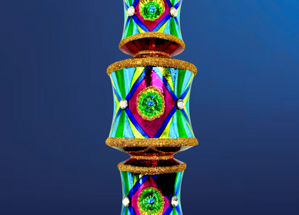 Neon Nights Dazzler Glass Ornament