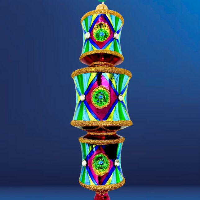 Neon Nights Dazzler Glass Ornament