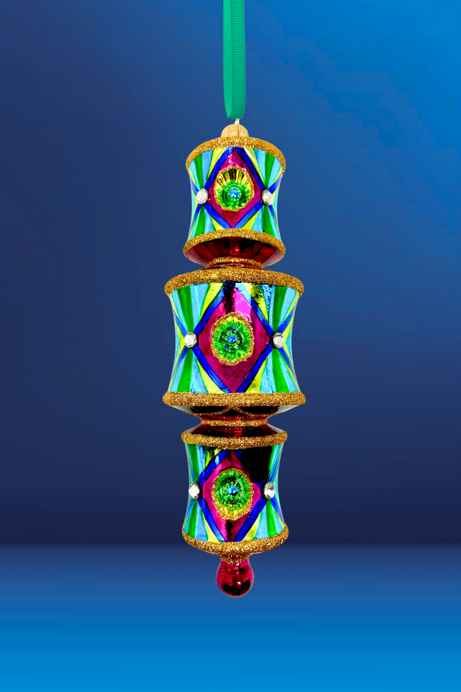 Neon Nights Dazzler Glass Ornament