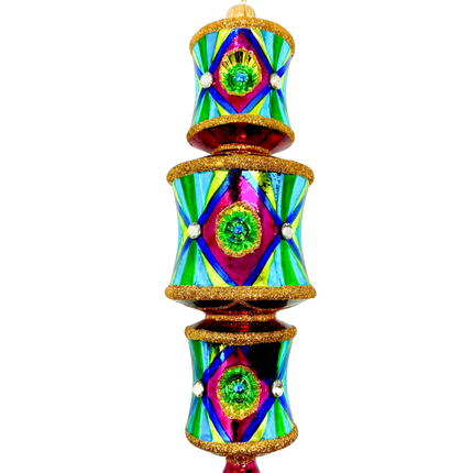 Neon Nights Dazzler Glass Ornament