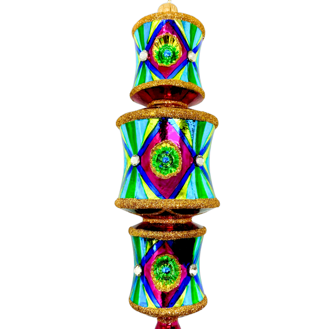 Neon Nights Dazzler Glass Ornament