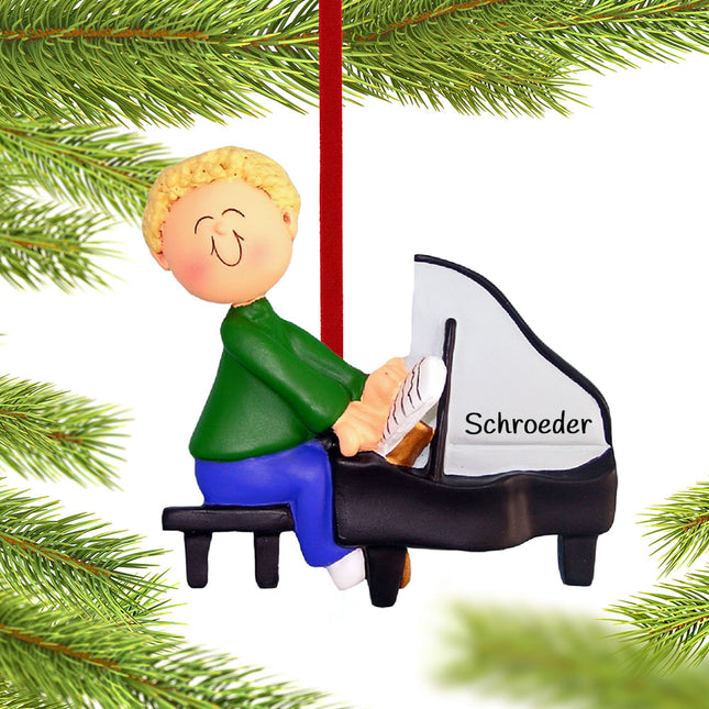 Piano Player Personalized Ornament