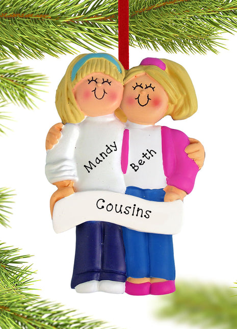 Friends or Sisters Personalized Ornament - ORNAMENT SHOP