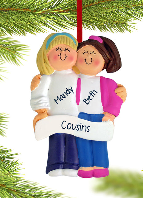 Friends or Sisters Personalized Ornament - ORNAMENT SHOP
