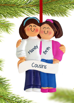Friends or Sisters Personalized Ornament - ORNAMENT SHOP