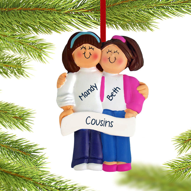 personalized personalized friends or sisters christmas ornament – Christmas ornament, holiday tree decoration or gift