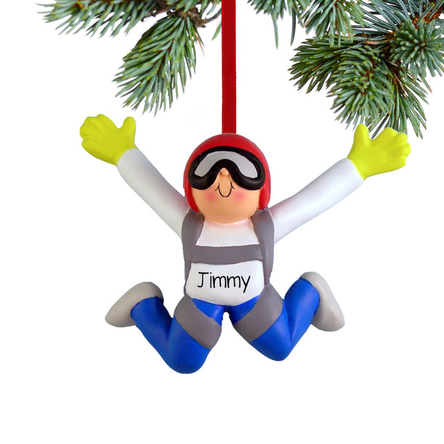 personalized personalized skydiver male christmas ornament – Christmas ornament, holiday tree decoration or gift