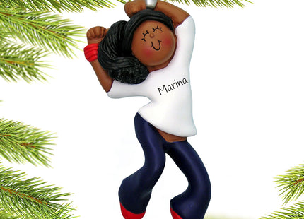 holiday personalized hip hop dancer female christmas ornament – Christmas ornament, holiday tree decoration or gift