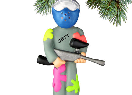 personalized personalized paintball weekend warrior christmas ornament – Christmas ornament, holiday tree decoration or gift