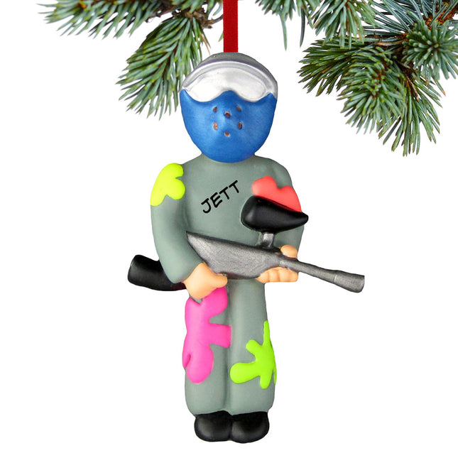 personalized personalized paintball weekend warrior christmas ornament – Christmas ornament, holiday tree decoration or gift