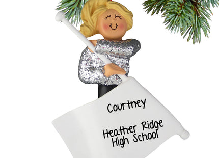 holiday personalized color guard christmas ornament – Christmas ornament, holiday tree decoration or gift