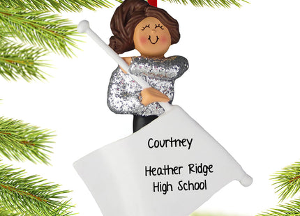 decorative personalized color guard christmas ornament – Christmas ornament, holiday tree decoration or gift
