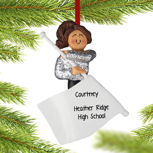 decorative personalized color guard christmas ornament – Christmas ornament, holiday tree decoration or gift