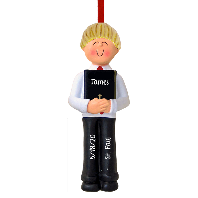 First Communion with Bible Boy or Girl Personalized Ornament
