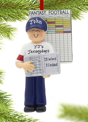 Fantasy Football Male Ornament  by ORNAMENT CENTRAL Ornament