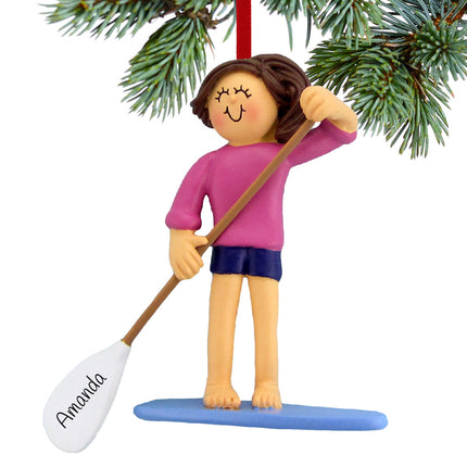 Paddle Board Personalized Christmas Ornament