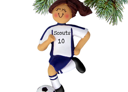 Soccer  Girls With Uniform Personalized Ornament
