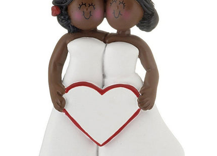 holiday same sex marriage - women christmas ornament – Christmas ornament, holiday tree decoration or gift