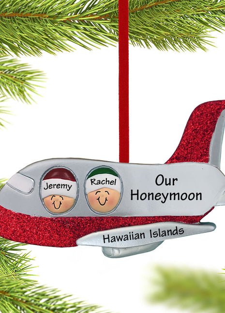 Airplane Couple Ornament  by ORNAMENT CENTRAL Ornament