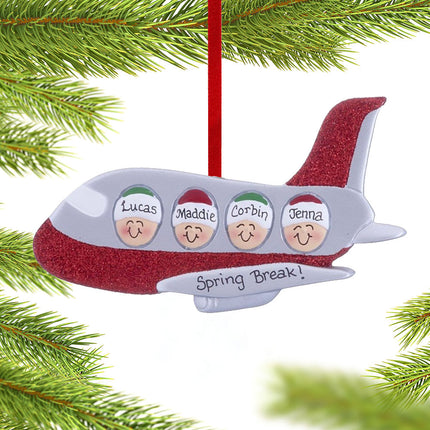 Airplane Family or Friends Personalized Ornament