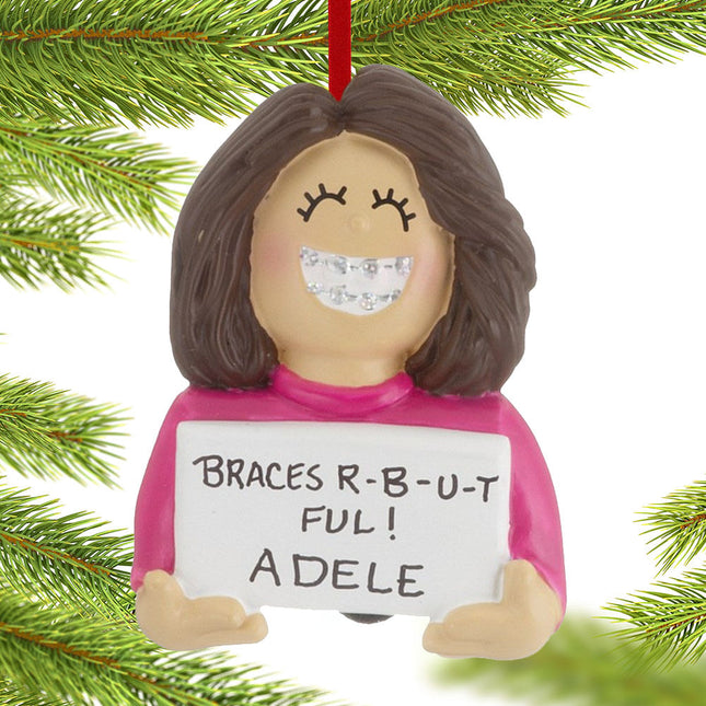Braces On Boy or Girl Personalized Ornament