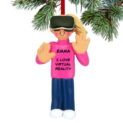 Virtual Reality Game Personalized Christmas Ornament