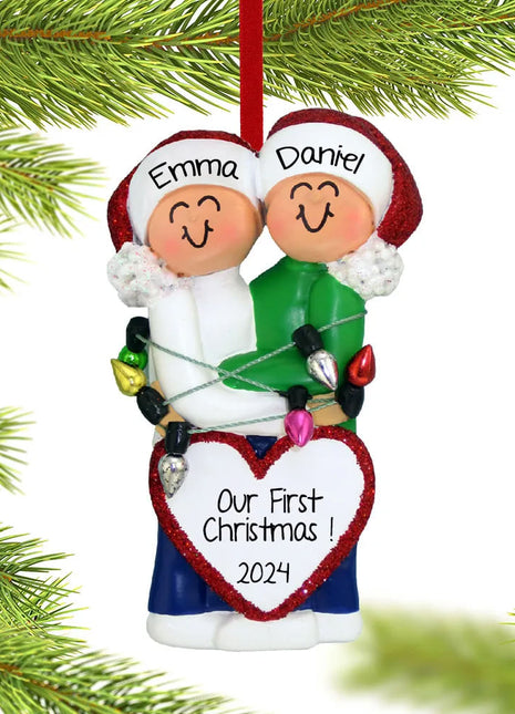 Christmas Couple Ornament  by ORNAMENT CENTRAL Ornament