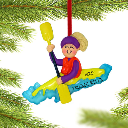 Kayaking Personalized Ornament
