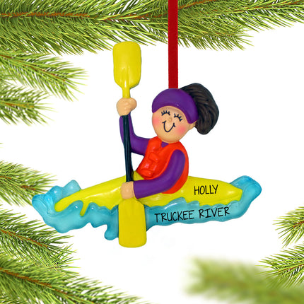 Kayaking Personalized Ornament