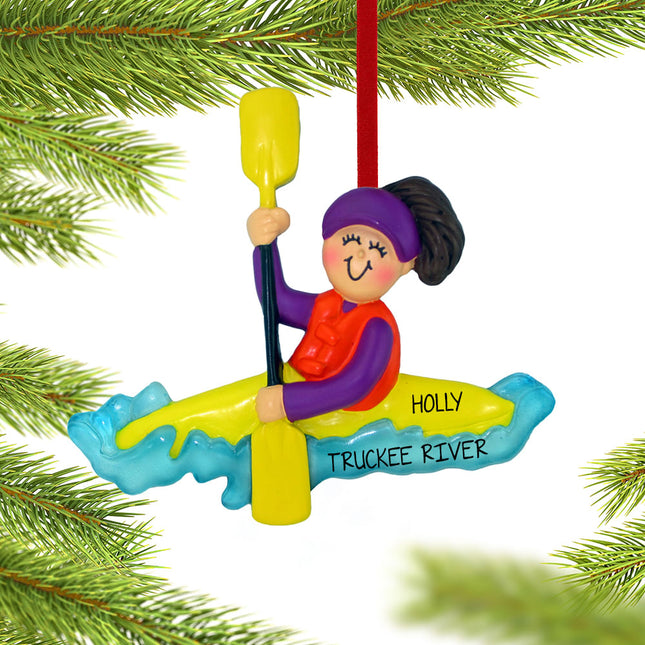 Kayaking Personalized Ornament