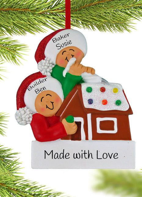 Making a Gingerbread House Couple Ornament  by ORNAMENT CENTRAL Ornament