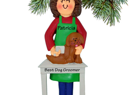 personalized personalized dog groomer christmas ornament – Christmas ornament, holiday tree decoration or gift
