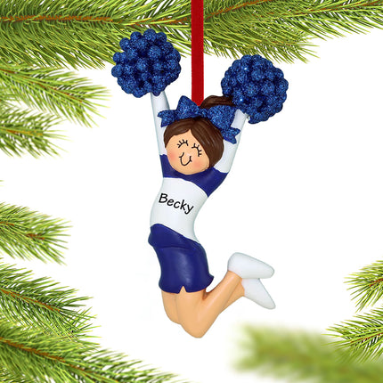 Cheerleader In Uniform Personalized Ornament