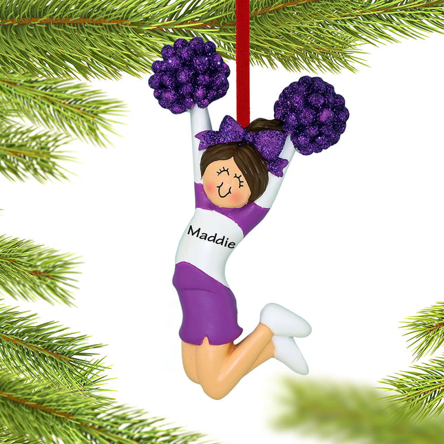 Cheerleader In Uniform Personalized Ornament