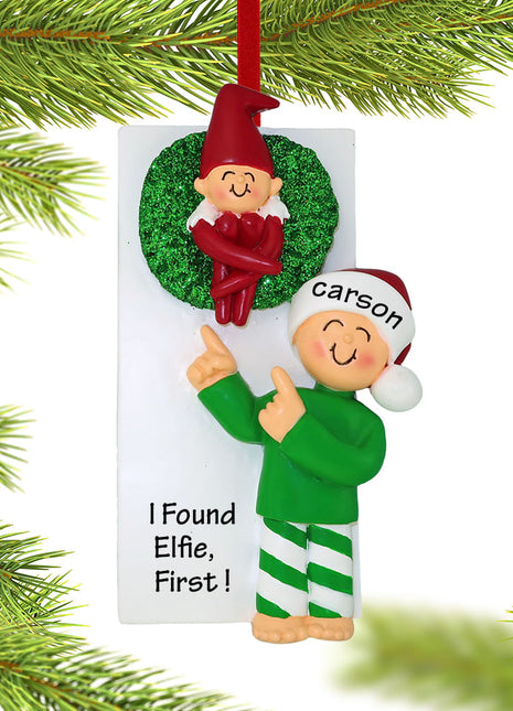 Finding the Elf Ornament  by ORNAMENT CENTRAL Ornament