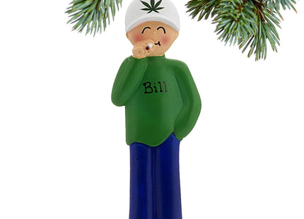 custom personalized marijuana male christmas ornament – Christmas ornament, holiday tree decoration or gift