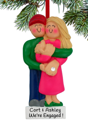 Engagement Couple Holding Hands Ornament  by ORNAMENT CENTRAL Ornament