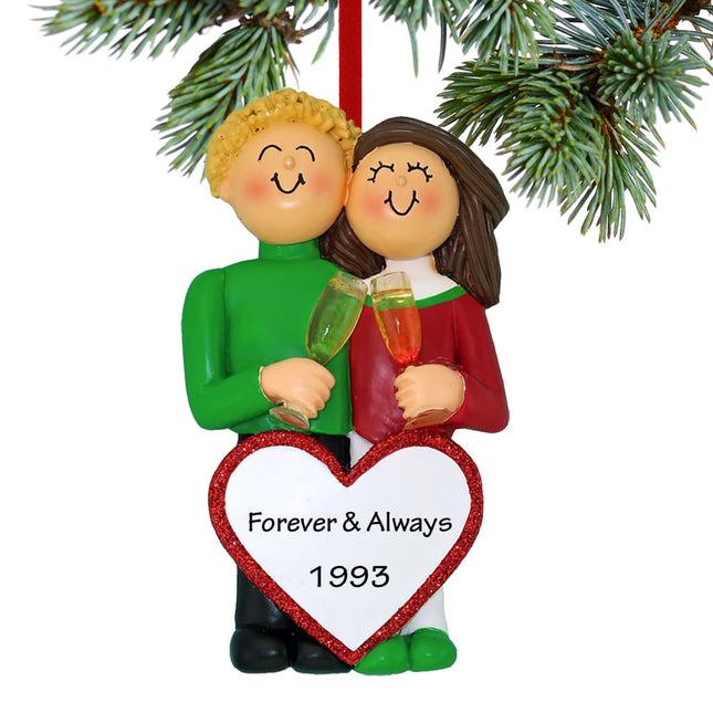 Anniversary Couple Personalized Ornament (Copy)