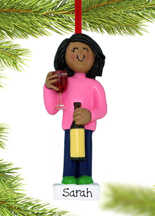 Wine Lover Ornament  by ORNAMENT CENTRAL Ornament