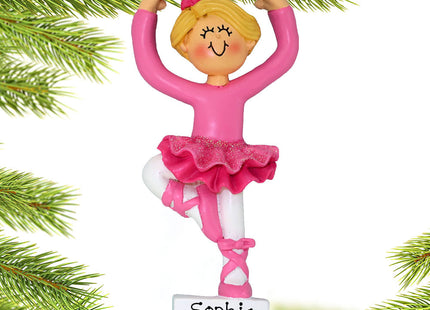 holiday personalized ballet dancer christmas ornament – Christmas ornament, holiday tree decoration or gift
