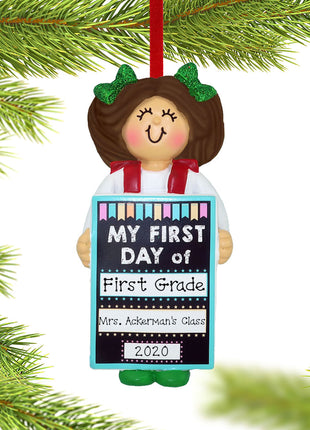 First Day of School Ornament  by ORNAMENT CENTRAL Ornament