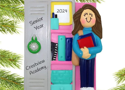 holiday personalized teen at locker christmas ornament – Christmas ornament, holiday tree decoration or gift