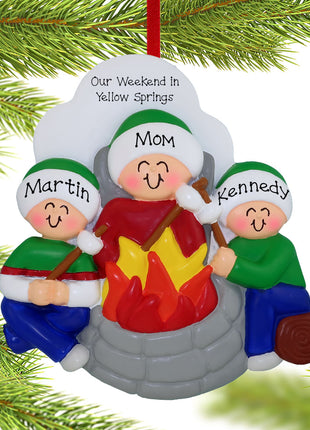 Firepit Family of 3 Ornament  by ORNAMENT CENTRAL Ornament
