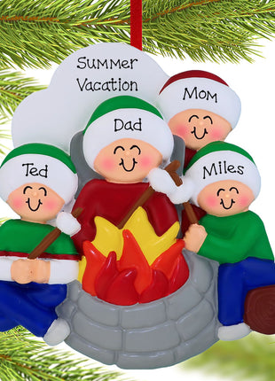 Firepit Family of 4 Ornament  by ORNAMENT CENTRAL Ornament