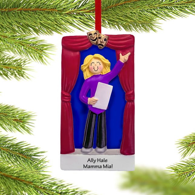 Actor On Stage Personalized Ornament