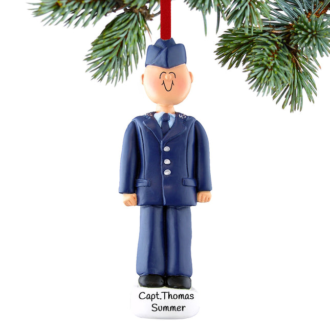 keepsake personalized air force christmas ornament – Christmas ornament, holiday tree decoration or gift