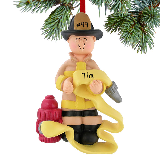 keepsake personalized firefighter christmas ornament – Christmas ornament, holiday tree decoration or gift