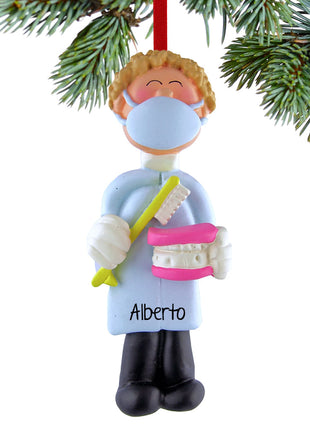 Dentist/Hygienist Male Ornament  by ORNAMENT CENTRAL Ornament