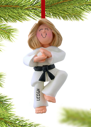 Karate Female Ornament  by ORNAMENT CENTRAL Ornament