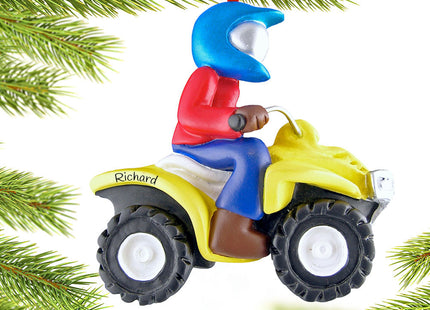 keepsake personalized atv 4 wheeler christmas ornament – Christmas ornament, holiday tree decoration or gift